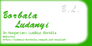 borbala ludanyi business card